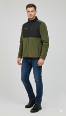 JAG Anti-Pilling Fleece Winter Jacket and Windcheater | Forest