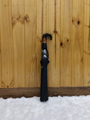 Jainsons Basic 2 Fold Black Umbrella | 24.5"X8 | J Handle