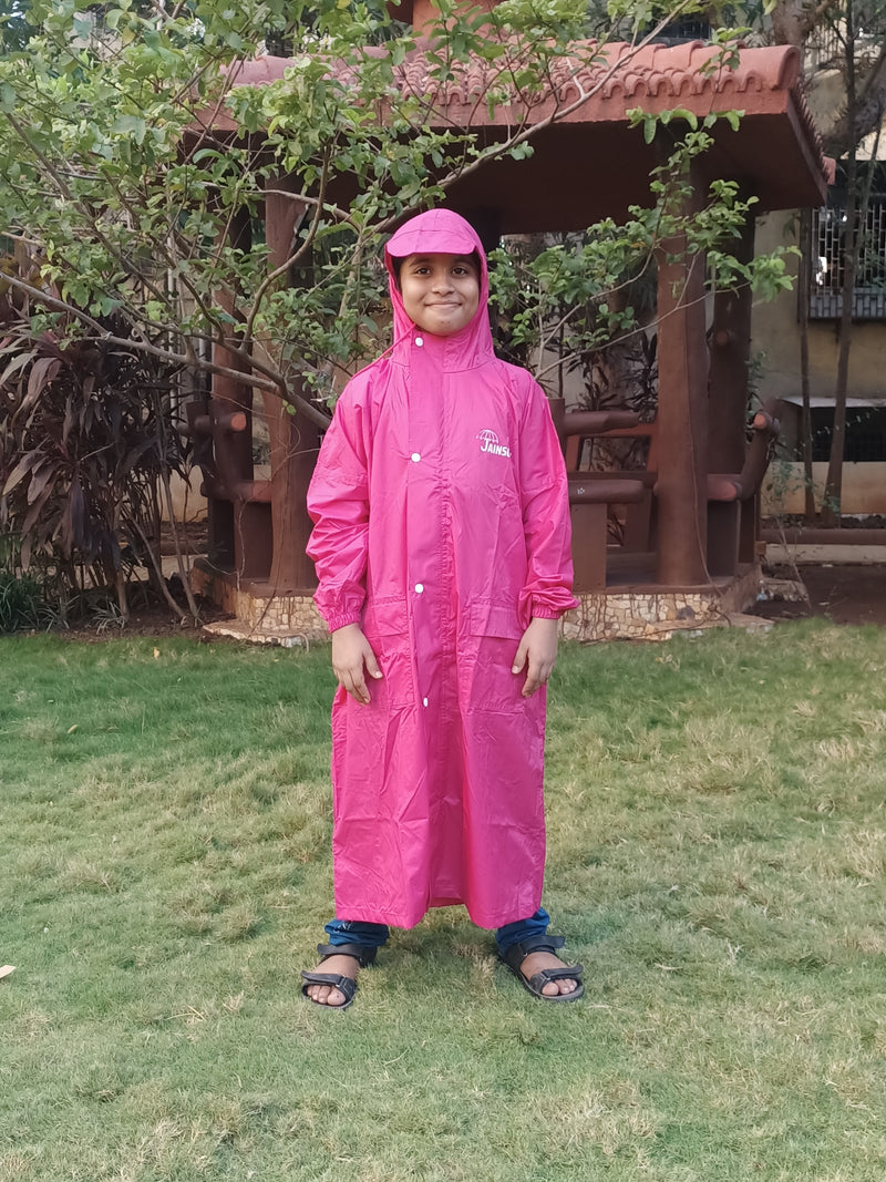 Jainsons Premium Kids Raincoat 100% Nylon Fabric Strong Rugged