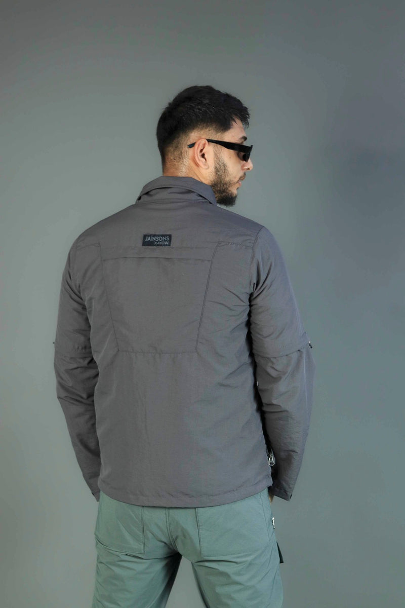 JAG Aero Ranger Convertible Hiking & Trekking Shirt | Mesh Inside | Convertible Shirt | Space Grey