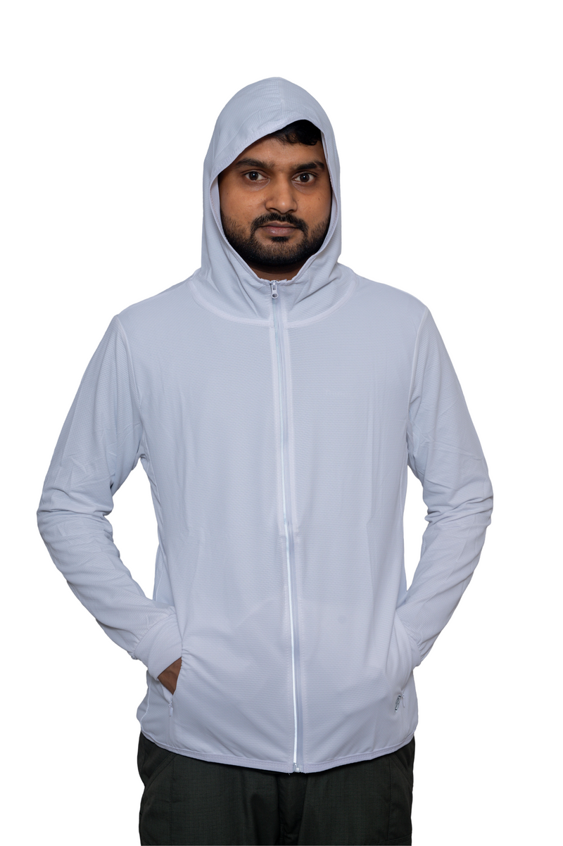 JAG Ultra Cool Sunscreen Jacket UPF 50+ Protection Thumb Hole in Sleeves