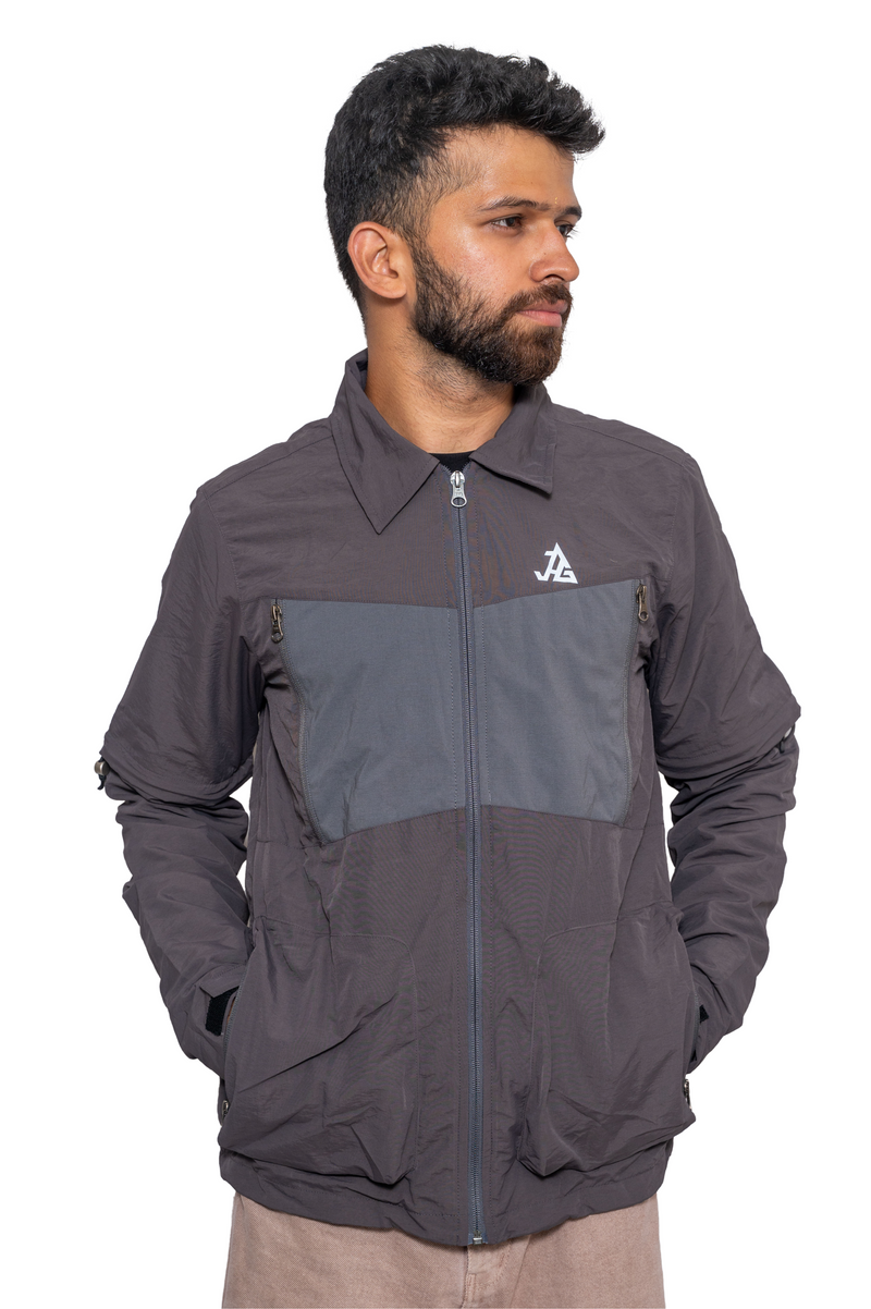 JAG Aero Ranger Convertible Hiking & Trekking Shirt | Mesh Inside | Convertible Shirt | Space Grey