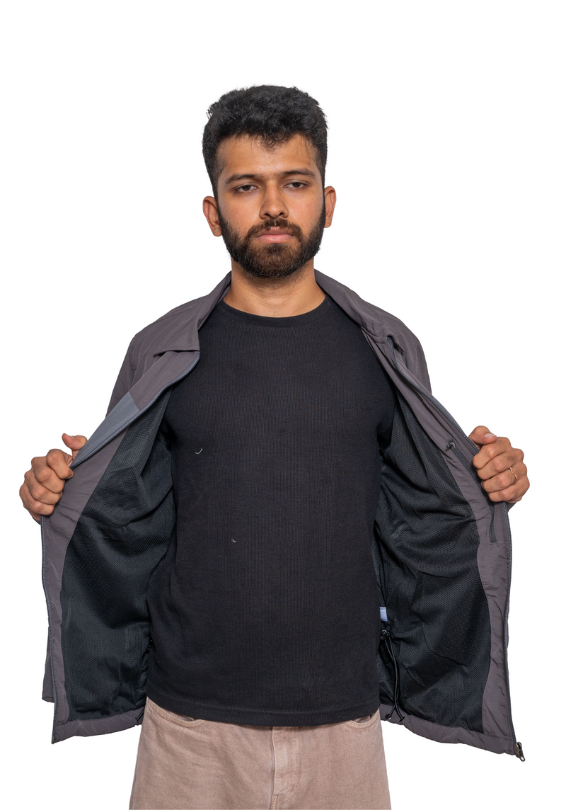 JAG Aero Ranger Convertible Hiking & Trekking Shirt | Mesh Inside | Convertible Shirt | Space Grey