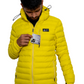 JAG Mt. Elbrus Quilted Snow Jacket | Minus 10 Jacket | Super Soft Nylon Fabric | Ultra Light Series | Sunny Yellow