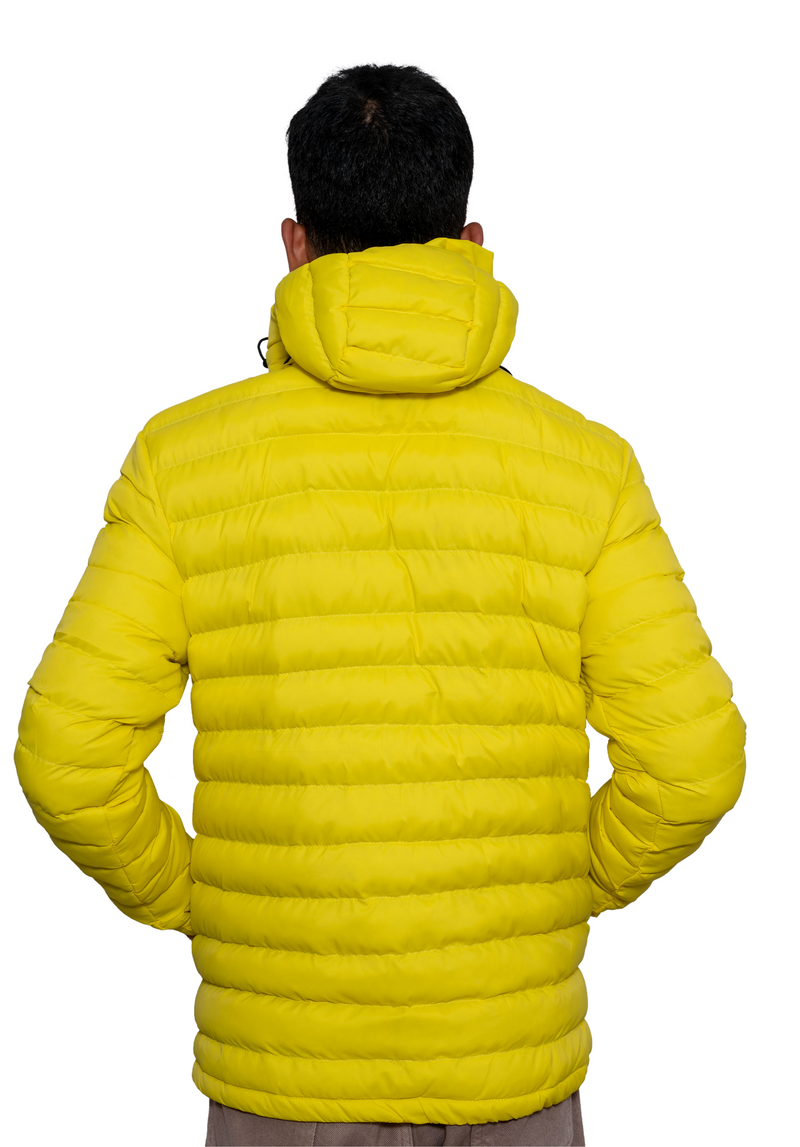 JAG Mt. Elbrus Quilted Snow Jacket | Minus 10 Jacket | Super Soft Nylon Fabric | Ultra Light Series | Sunny Yellow