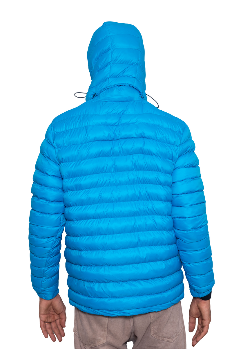 JAG Mt. Elbrus Quilted Snow Jacket | Minus 10 Jacket | Super Soft Nylon Fabric | Ultra Light Series | Ice Blue