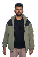 JAG Polar Pro Double Jacket | Fleece Jacket with Windcheater | All Weather | 3 in 1 | Olive