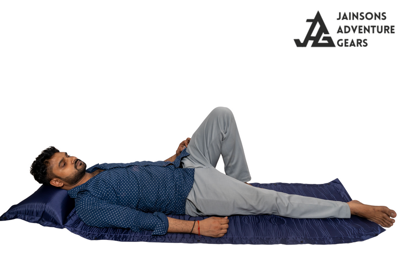 JAG Self Inflating Air Matress | Inbuilt Pillow | Compact Design