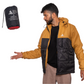 JAG Zanskar Series Ultra Light Minus 5 Quilted Jacket | Polyfill Jacket | Puffer Jacket | Black - Mustard
