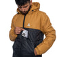 JAG Zanskar Series Ultra Light Minus 5 Quilted Jacket | Polyfill Jacket | Puffer Jacket | Black - Mustard