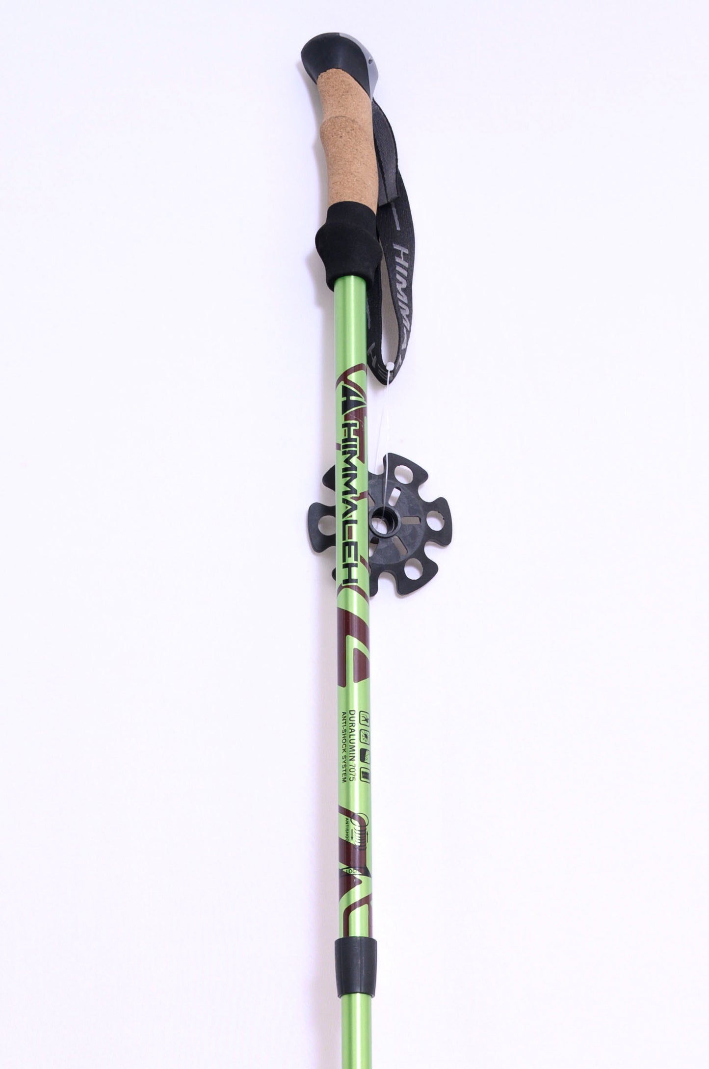 JAG 3 Section 7075 Grade Duralumin Shock Absorbing Hiking Pole | Spring Mechanism | Trekking Pole | Hiking Pole | Cork Handle