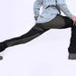 JAG Mt. Kailash Series Trekking & Hiking Pants | Snow Proof | Fleece Inside | Unisex Design | Bonded Fleeced Fabric | Snow Trekking Pants | Triple Layered Fabric | Black Grey
