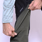 JAG Mt. Kailash Series Trekking & Hiking Pants | Snow Proof | Fleece Inside | Unisex Design | Bonded Fleeced Fabric | Snow Trekking Pants | Triple Layered Fabric | Black Grey