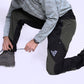 JAG Mt. Kailash Series Trekking & Hiking Pants | Snow Proof | Fleece Inside | Unisex Design | Bonded Fleeced Fabric | Snow Trekking Pants | Triple Layered Fabric | Black Grey