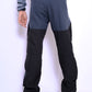 JAG Mt. Kailash Series Trekking & Hiking Pants | Snow Proof | Fleece Inside | Unisex Design | Bonded Fleeced Fabric | Snow Trekking Pants | Triple Layered Fabric | Black Grey