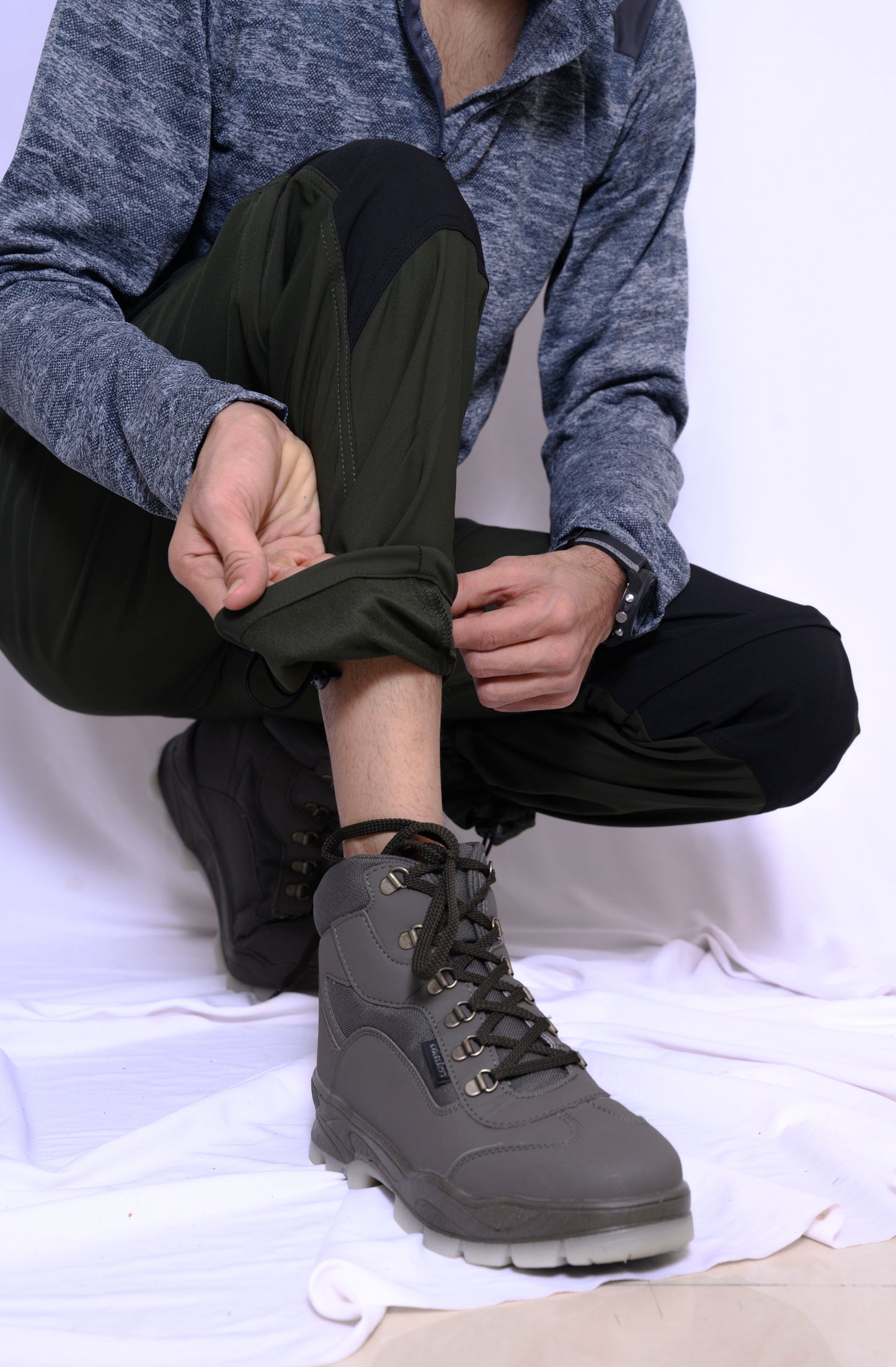 JAG Delta Convertible Trekking & Hiking Pants | Traveller Series | Quick-Dry | Unisex Design | 6 Pockets | Black Olive