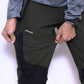 JAG Delta Convertible Trekking & Hiking Pants | Traveller Series | Quick-Dry | Unisex Design | 6 Pockets | Black Olive