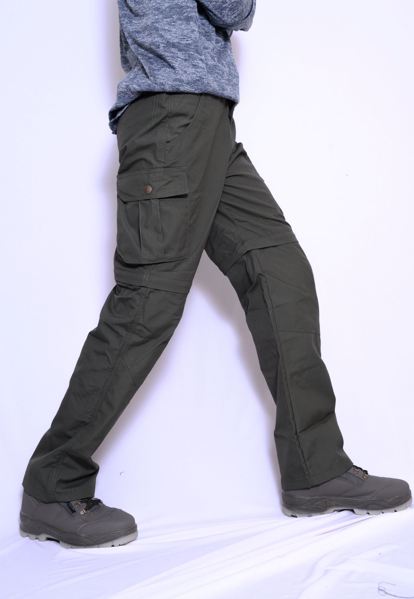 JAG Special Forces Cargo Convertible Trekking, Hiking & Travel Pants | Convertible Cargo Pants | Desert Khaki