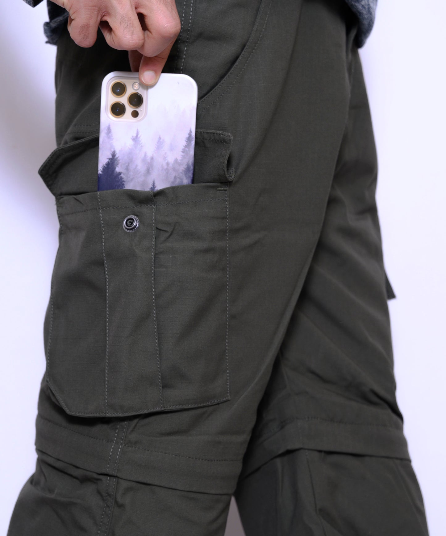 JAG Special Forces Cargo Convertible Trekking, Hiking & Travel Pants | Convertible Cargo Pants | Desert Khaki