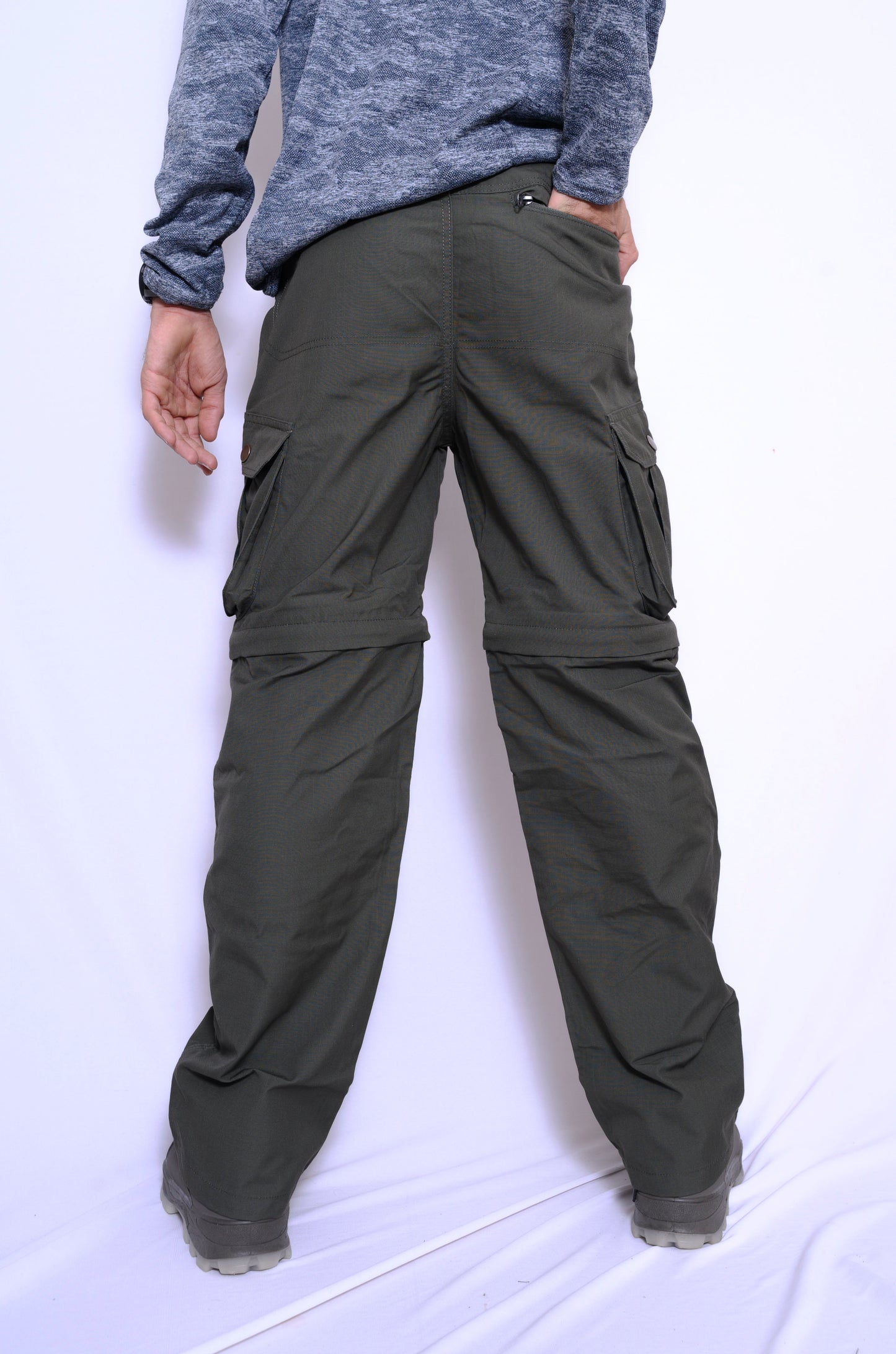 JAG Special Forces Cargo Convertible Trekking, Hiking & Travel Pants | Convertible Cargo Pants | Desert Khaki