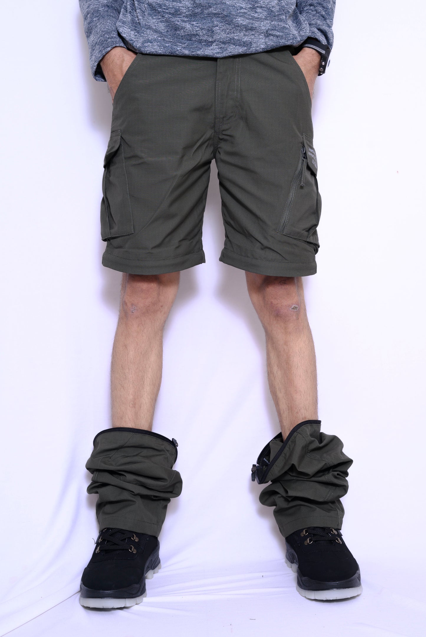 JAG Special Forces Cargo Convertible Trekking, Hiking & Travel Pants | Convertible Cargo Pants | Desert Khaki