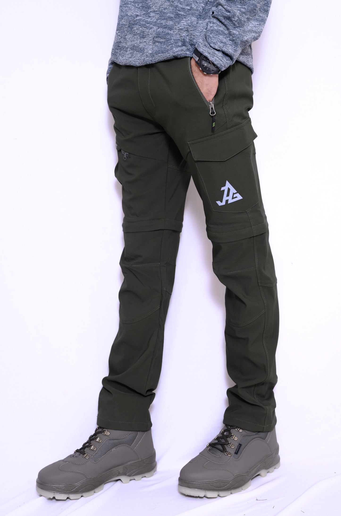 JAG Discovery Series | Quick Dry Convertible Trekking, Hiking & Travel Pants | Breathable Fabric | Stretchable Fabric | Unisex Design | Jet Black