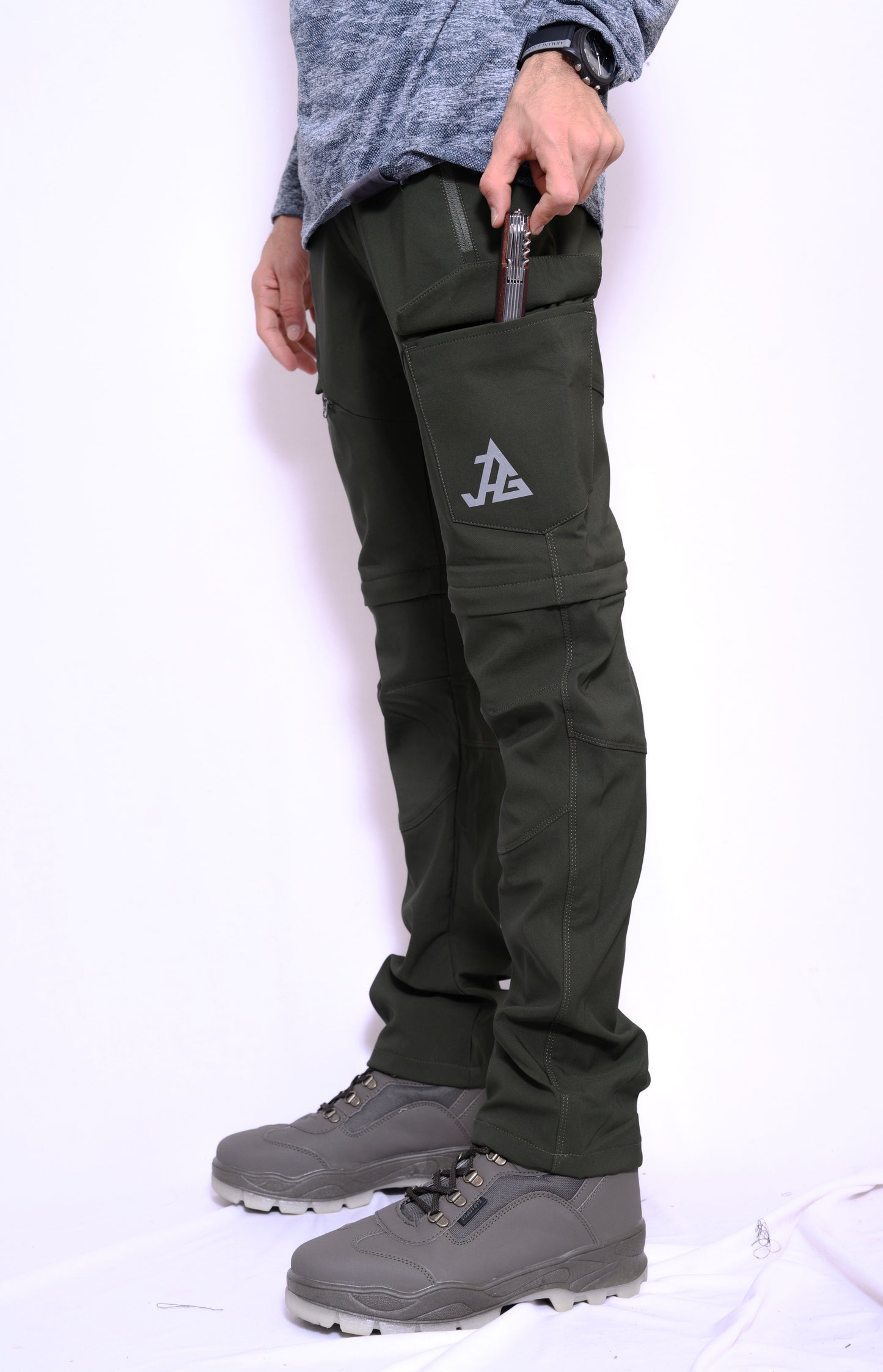 JAG Discovery Series | Quick Dry Convertible Trekking, Hiking & Travel Pants | Breathable Fabric | Stretchable Fabric | Unisex Design | Jet Black