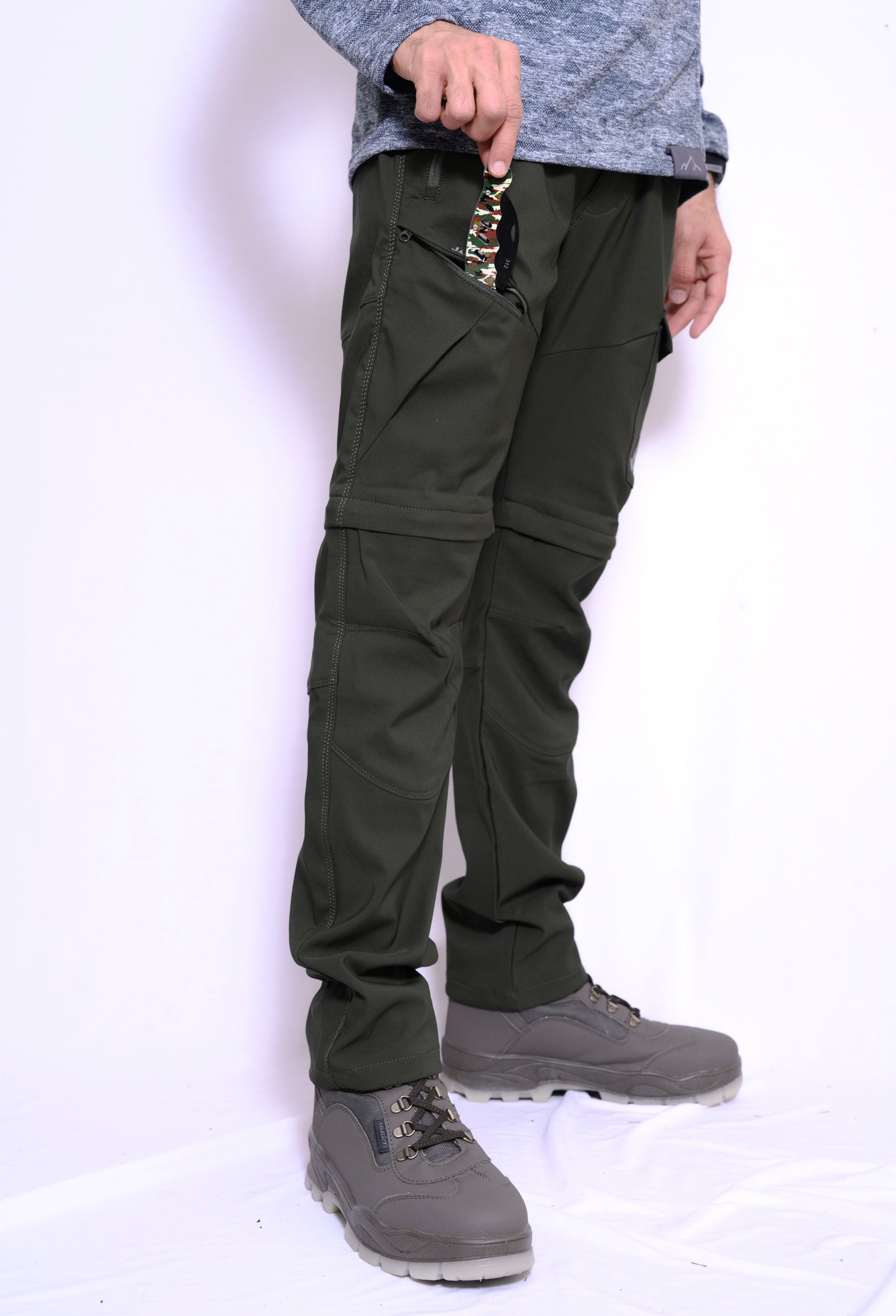 JAG Discovery Series | Quick Dry Convertible Trekking, Hiking & Travel Pants | Breathable Fabric | Stretchable Fabric | Unisex Design | Jet Black