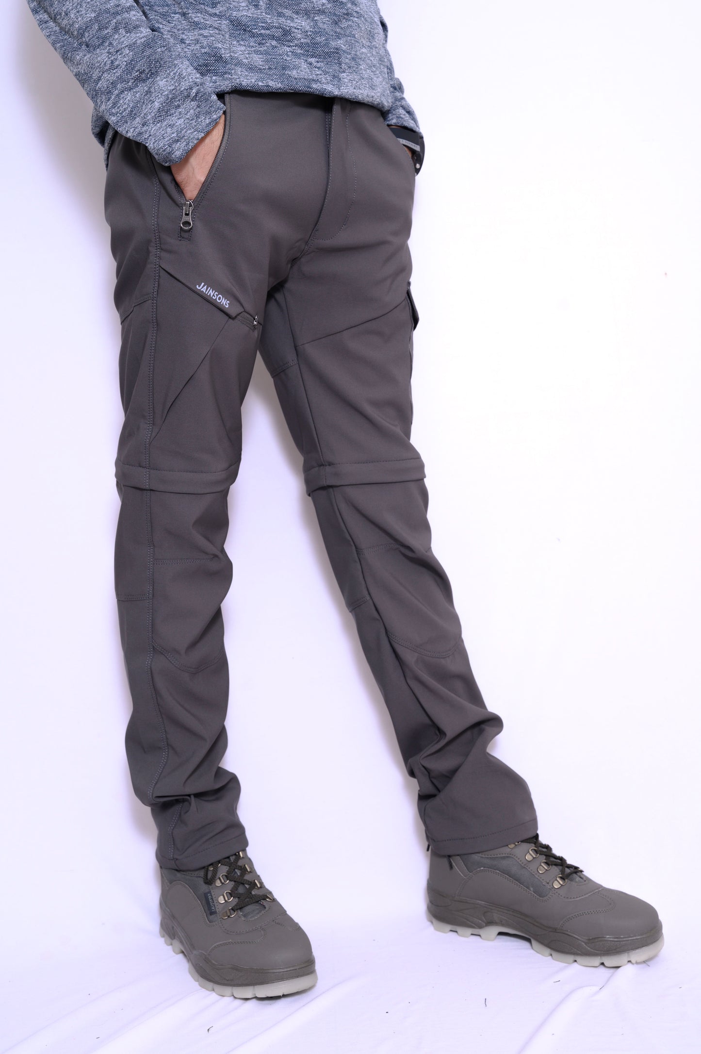 JAG Discovery Series | Quick Dry Convertible Trekking, Hiking & Travel Pants | Breathable Fabric | Stretchable Fabric | Unisex Design | Jet Black