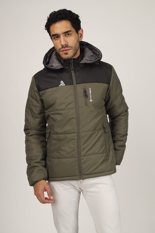 JAG Zanskar Series Ultra Light Minus 5 Quilted Jacket | Polyfill Jacket | Puffer Jacket | Olive-Black