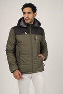 JAG Zanskar Series Ultra Light Minus 5 Quilted Jacket | Polyfill Jacket | Puffer Jacket | Olive-Black