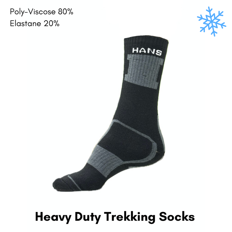 HANS Trekking & Hiking Socks | Poly Viscose Blended Yarn | Wool Substitute