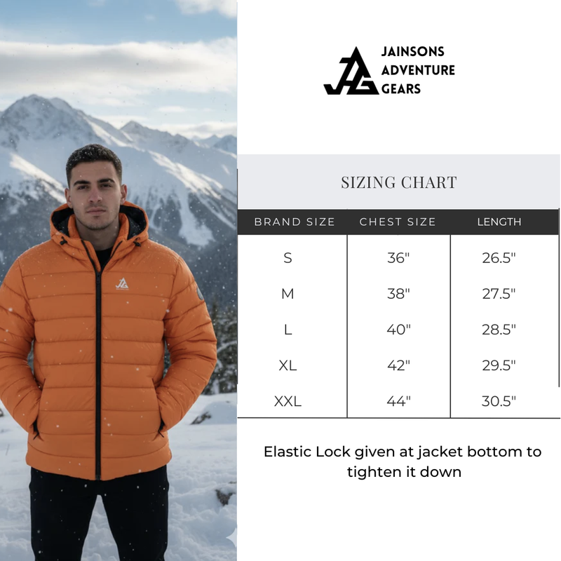 JAG Shivalik Series Minus 10 Polyfill Jacket | Heavy Insulation | Synthetic Polyfill | Made For Extreme | Ultra Light Weight | Peak Performance Gear