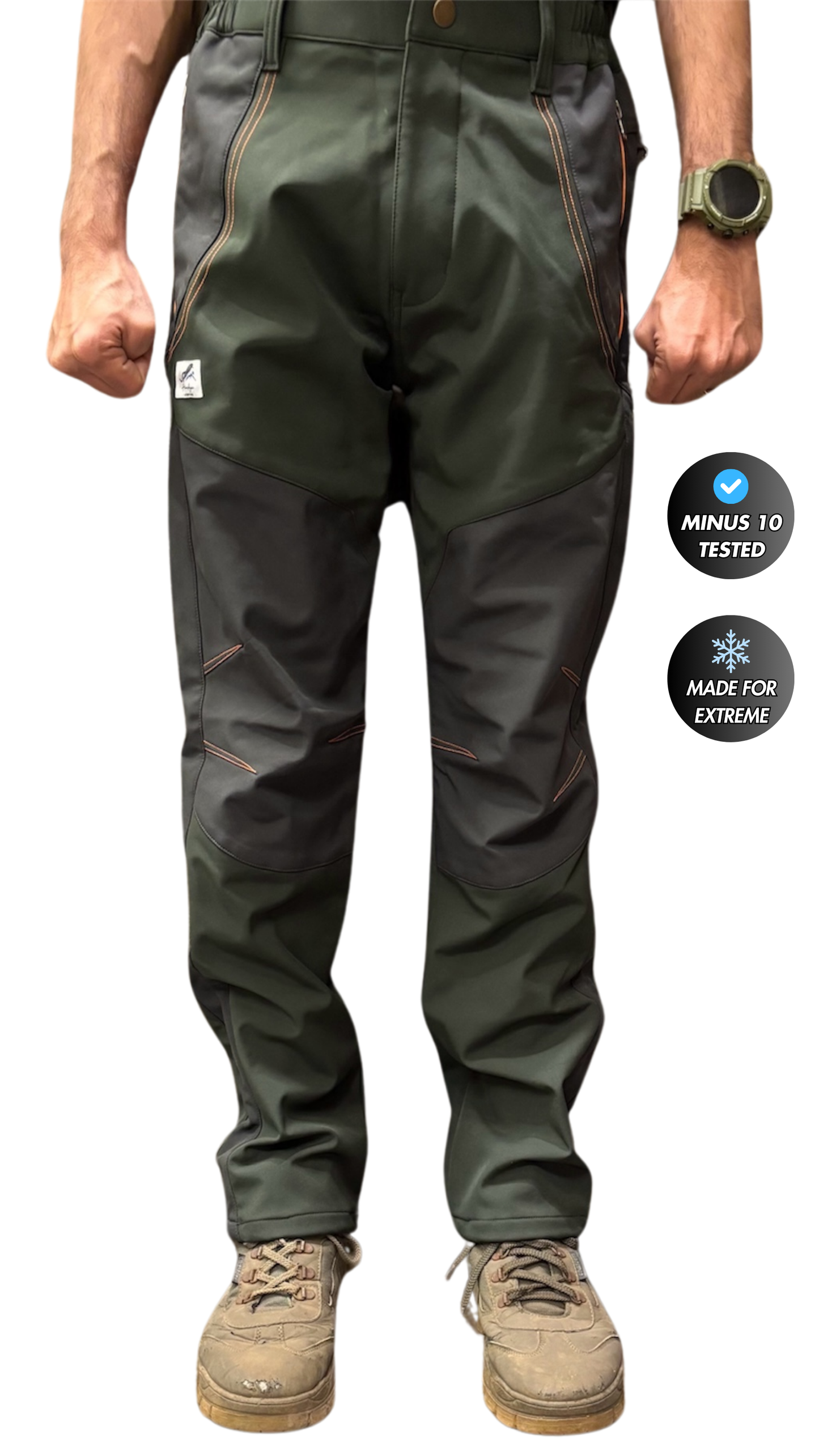 Himalayan Leopard Mt. Trishul Series Trekking & Hiking Pants | Snow Proof | Fleece Inside | Unisex Design | Bonded Fleeced Fabric | Snow Trekking Pants | Triple Layered Fabric | Men & Women