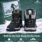 Adventra Men Waterproof Mid-Top Hiking Shoes with 3M Insulation (WH1104) Olive Green