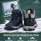 Adventra Men Waterproof Mid-Top Hiking Shoes with 3M Insulation (WH1104) Dark Blue