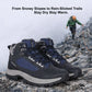 Adventra Men Waterproof Mid-Top Hiking Shoes with 3M Insulation (WH1104) Dark Blue