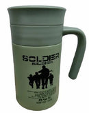 Vacuum Bottle 520ml | Flask Double Walled Push Button Stainless Steel Mug