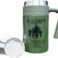 Vacuum Bottle 520ml | Flask Double Walled Push Button Stainless Steel Mug