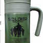Vacuum Bottle 520ml | Flask Double Walled Push Button Stainless Steel Mug