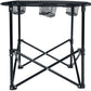 Round Compact Foldable Table with Bottle holder