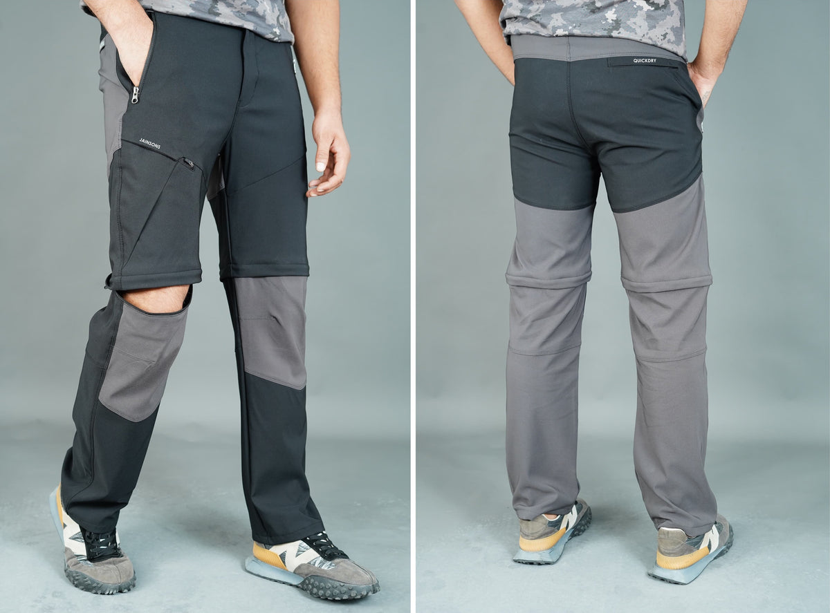 JAG Trail Runner Hiking & Trekking Pants | Dual Shade | Convertible Pa