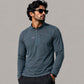 JAG Summit Seeker Series Full Sleeves Tshirt | UPF 50+ Protection | Hiking Tshirt | Trekking Tshirt | Steel Blue