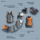 Tripole Fox Internal Frame Laptop Backpack | 40L Backpack