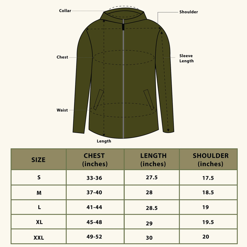 Tripole Anti-Pilling Fleece Winter Jacket and Windcheater | Pseude Green