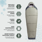 Tripole Zanskar Series -15°C Army Sleeping Bag with Fleece Inner (Green)