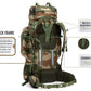 Tripole Colonel Pro Metal Frame Rucksack with Detachable Day Pack and Rain Cover for Trekking and Travelling | 3 Year Warranty (90 Ltr, Green)