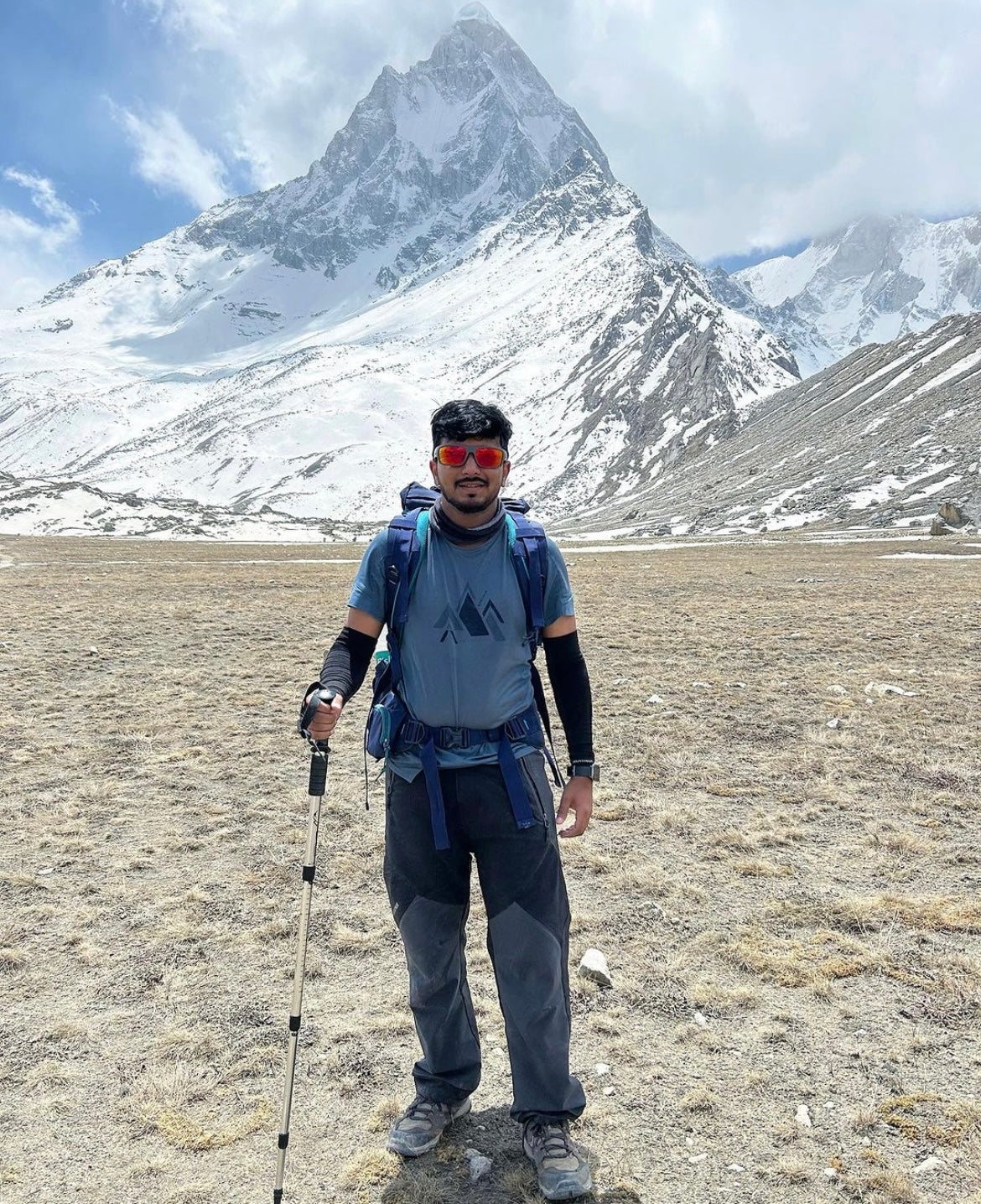 JAG Mt. Kailash Series Trekking & Hiking Pants | Snow Proof | Fleece Inside | Unisex Design | Bonded Fleeced Fabric | Snow Trekking Pants | Triple Layered Fabric | Black Grey