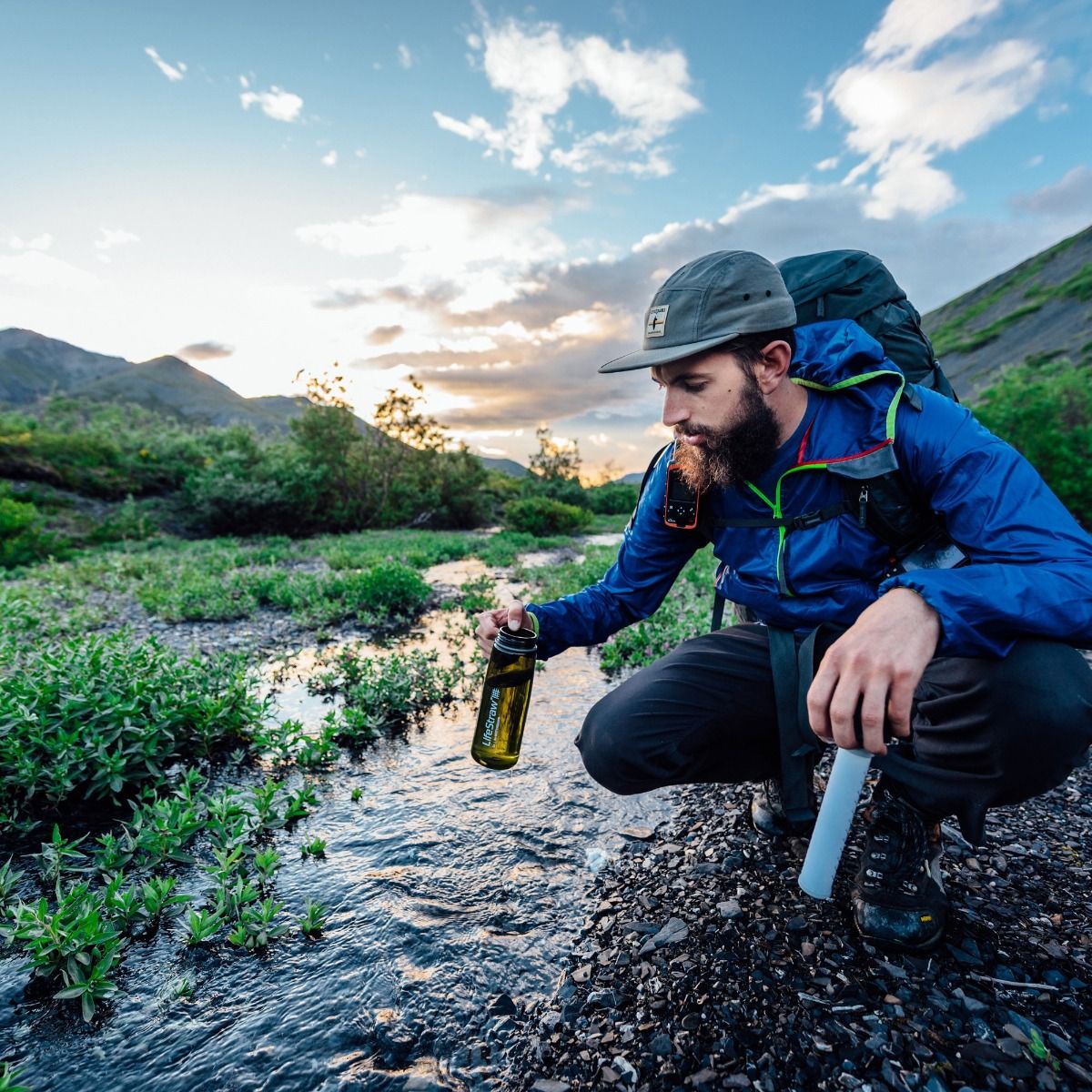 Lifestraw Go With 2 Stage Filtration Blue