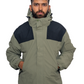 JAG Polar Pro Double Jacket | Fleece Jacket with Windcheater | All Weather | 3 in 1 | Olive